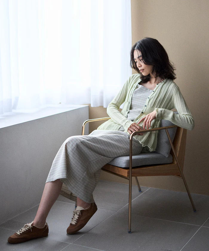 Japan Made Whole Garment Peplum Cardigan
