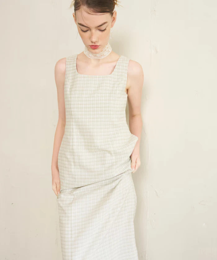 Camilla Check I-Line Dress / Suitable for Setup