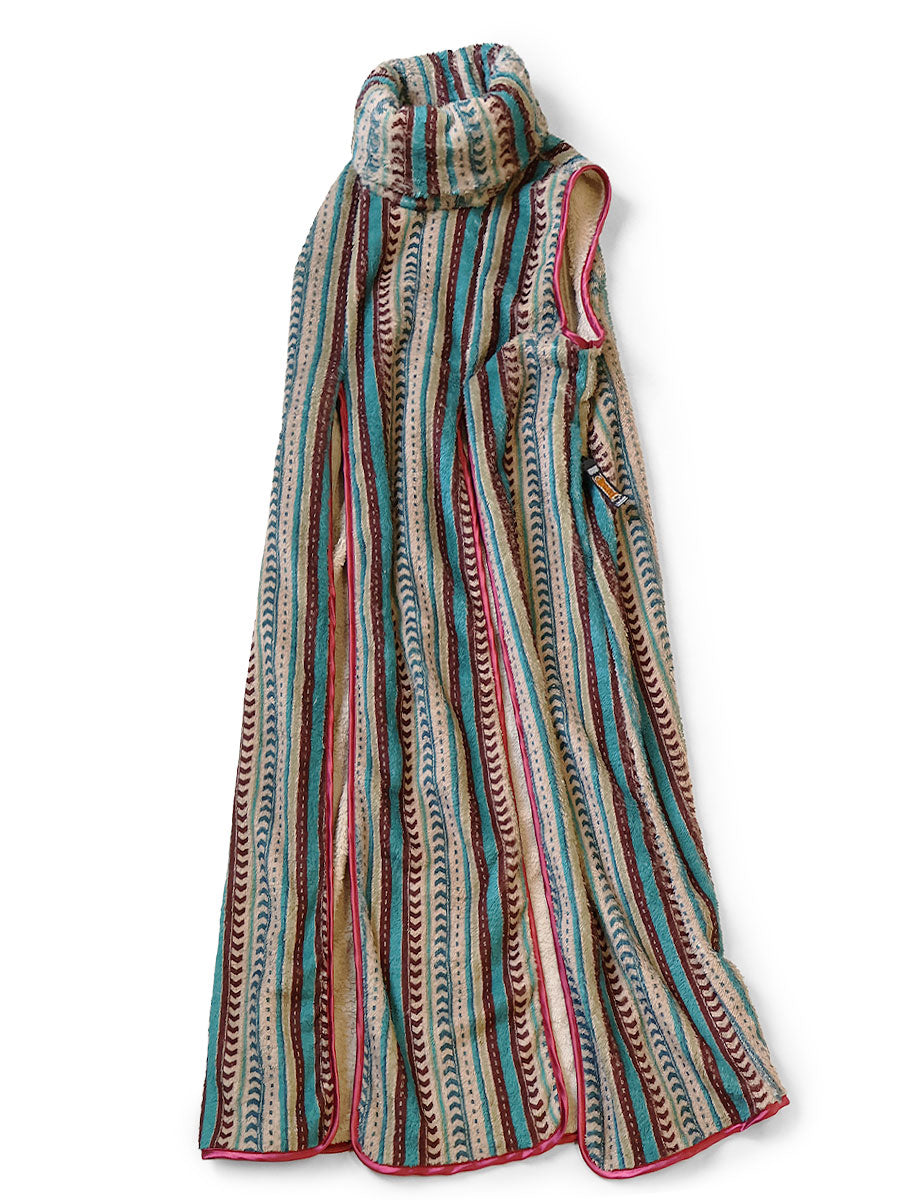 Columbia stripe patterned fleece lamp dress