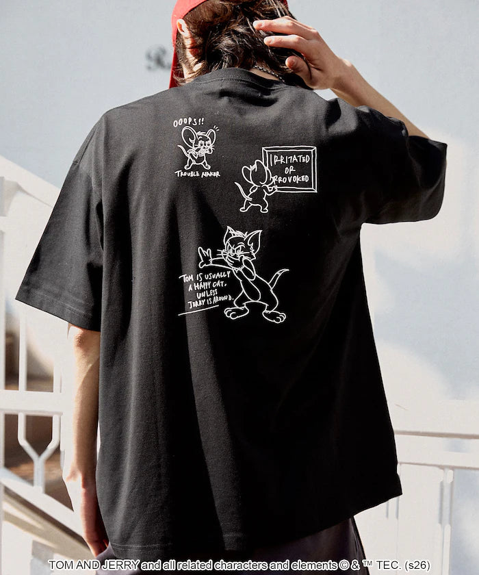 <Functional Material> TOM AND JERRY Graphic T-Shirt Limited Edition
