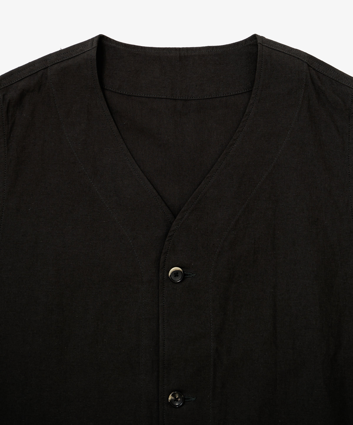 gilet back satin black