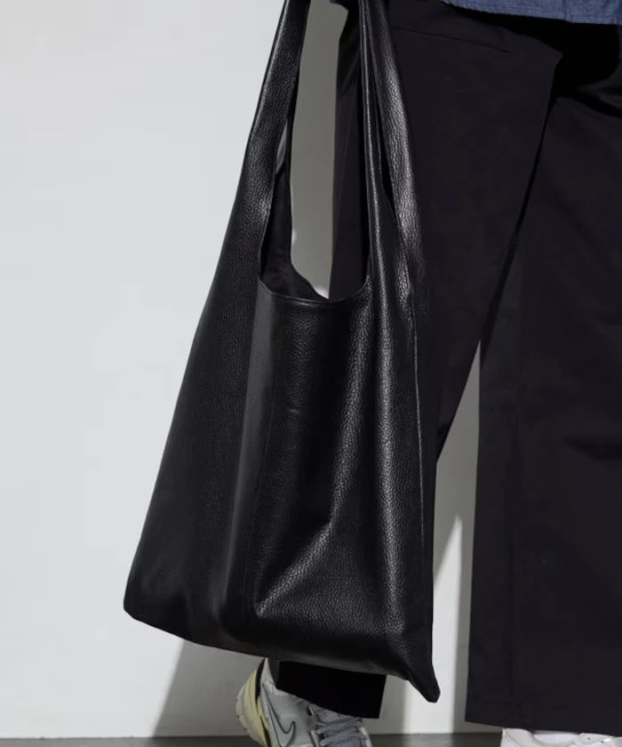 Leather Marche Bag / Leather Marche / Tote Bag / Cowhide / Water-repellent Leather
