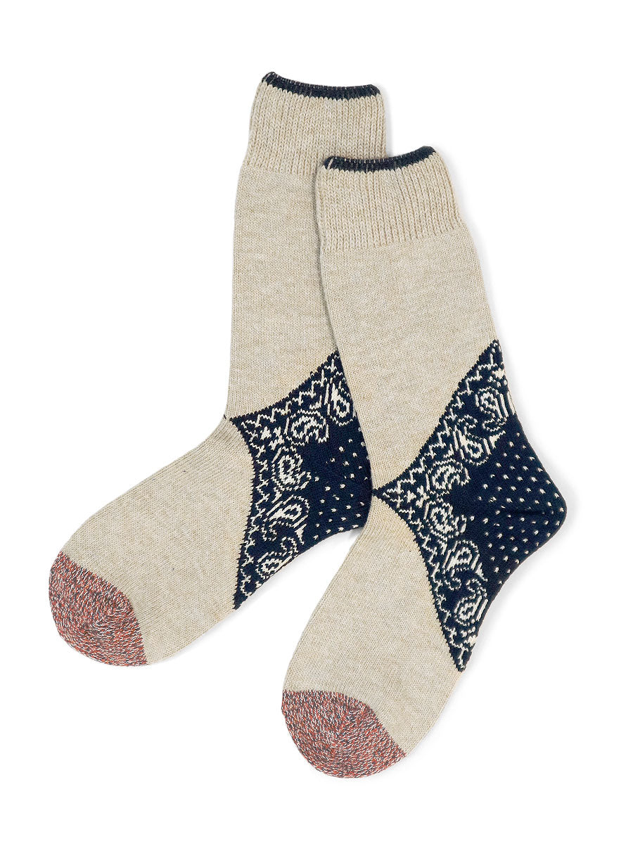 96pcs Heel Paisley Bandana Socks
