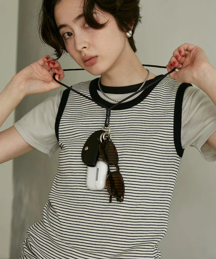 Glass Ring Multi Neck Strap