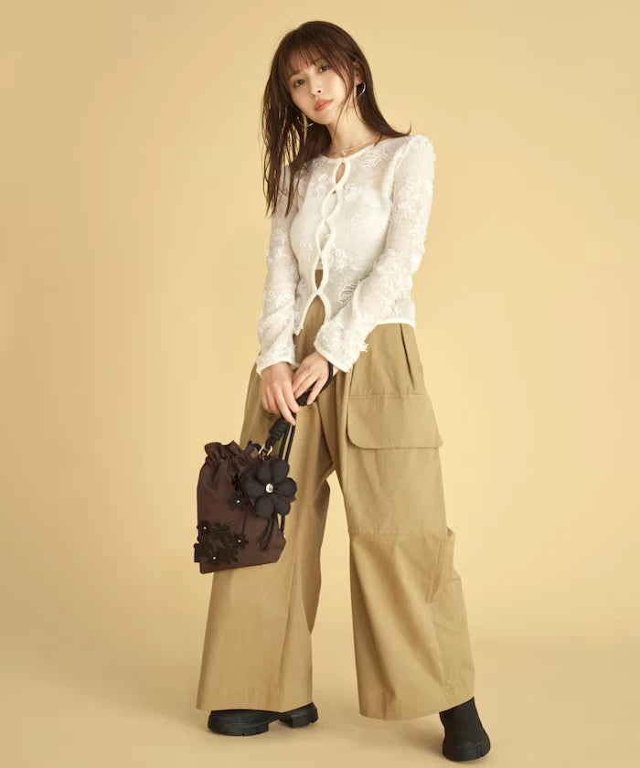 High Count Chino Wide Pants