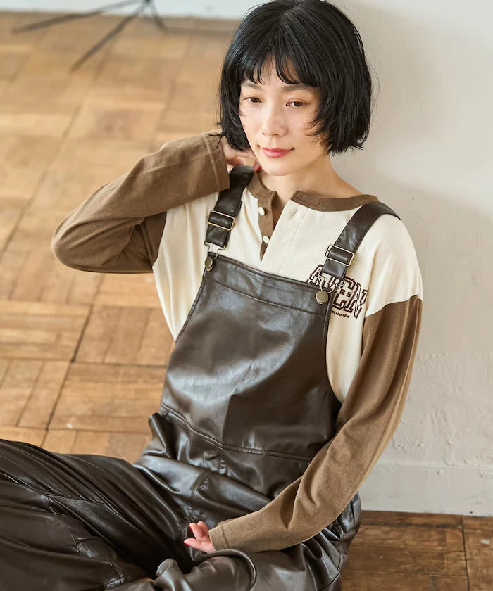 Leatherette Overalls