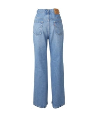 Snake Loop Denim Flare Pants