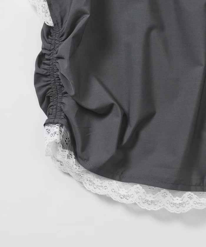 Handkerchief Sleeve Shirring Blouse