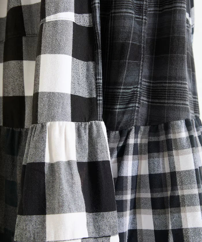 Vintage Remake Check Cami Dress