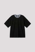 CUPRO GARTER SHORT SLEEVE TEE SHIRT