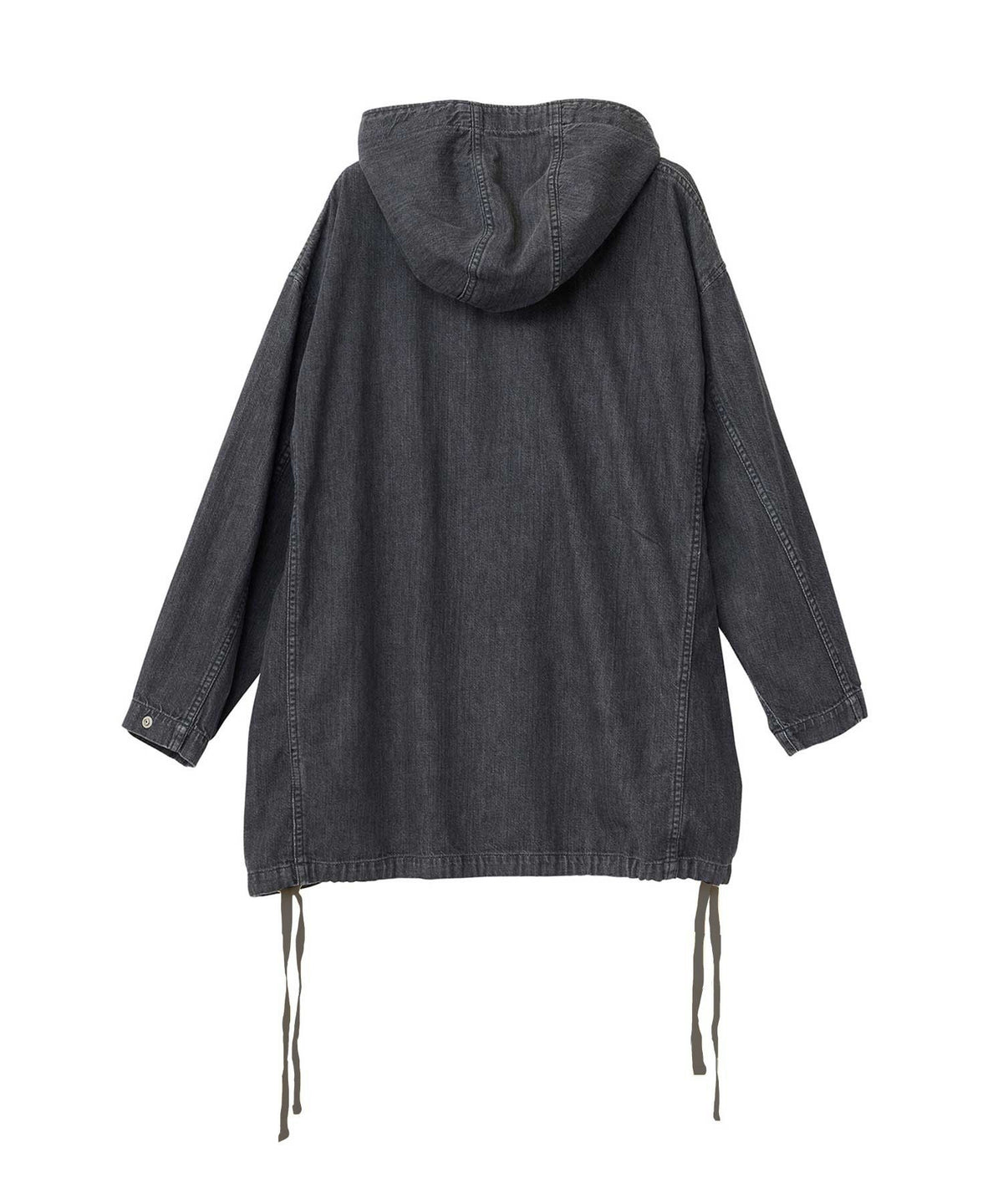 FUZZY BEAT Hooded Denim Pullover