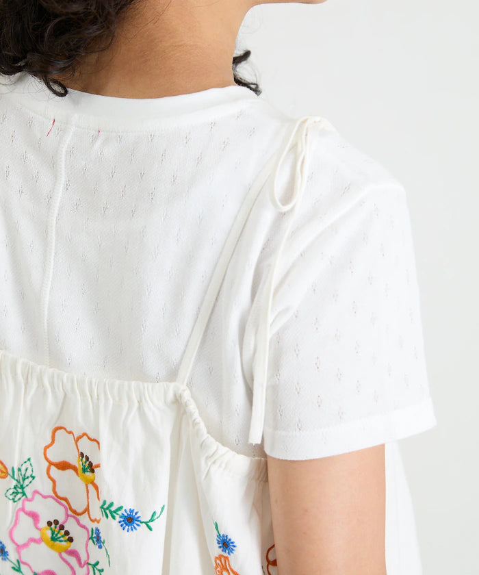 India Shoulder Ribbon Embroidered Remake Style Camisole