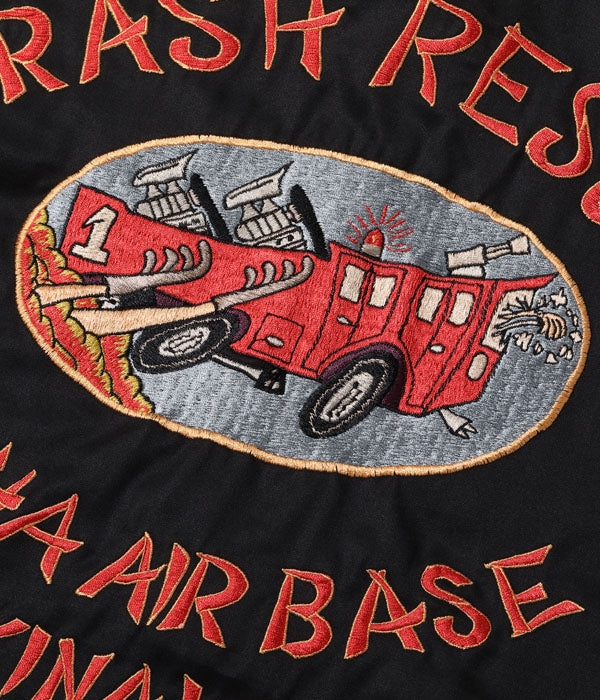 Late 1950s Style Cotton Okinawa Jumper “CRASH RESCUE ? NAHA AIRBASE OKINAWA”