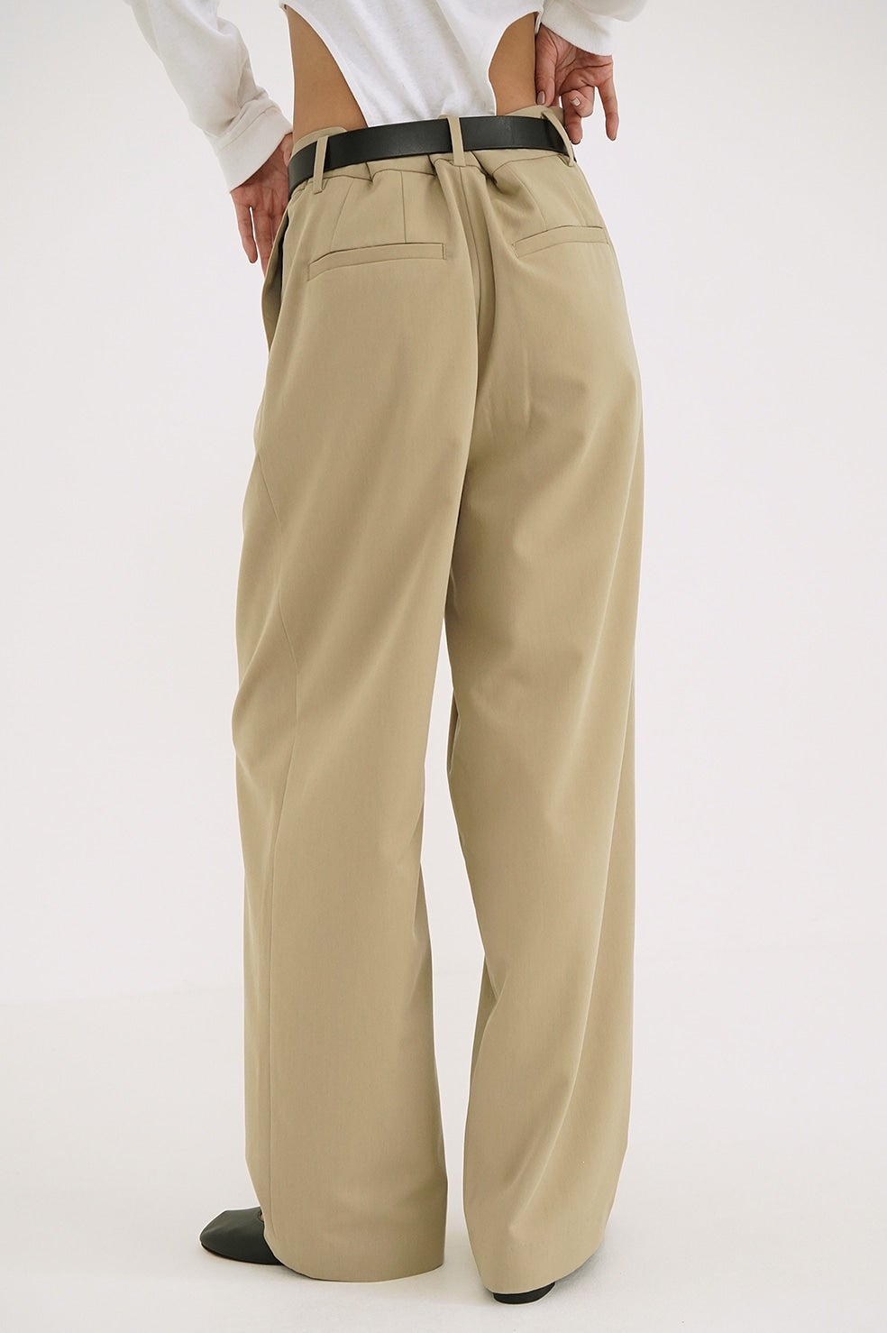WAIST BELT DAD PANTS