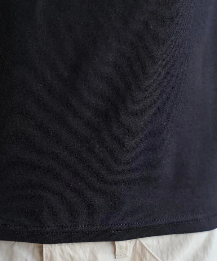 Many Button Cotton Modal Long Sleeve T-Shirt