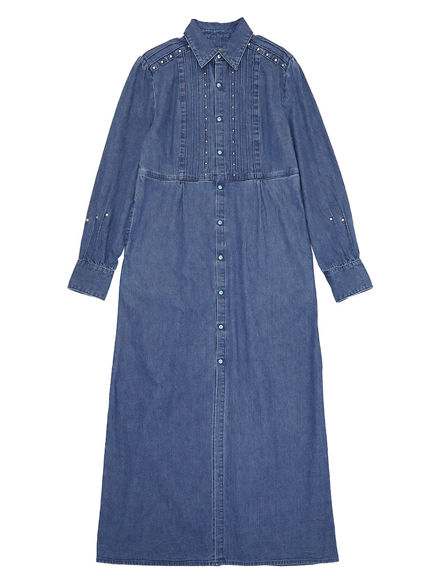 8oz Denim Pintuck Sundance Dress