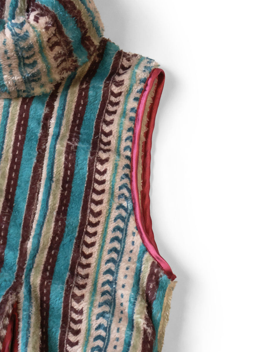 Columbia stripe patterned fleece lamp dress