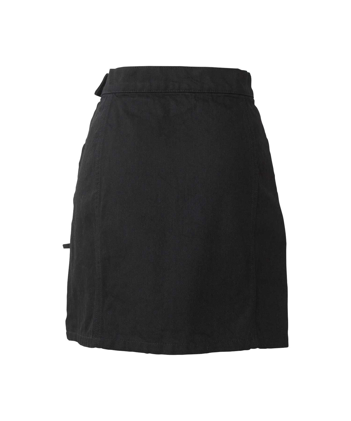 APPLE PANDA Embroidered Side Lace-Up Denim Mini Skirt