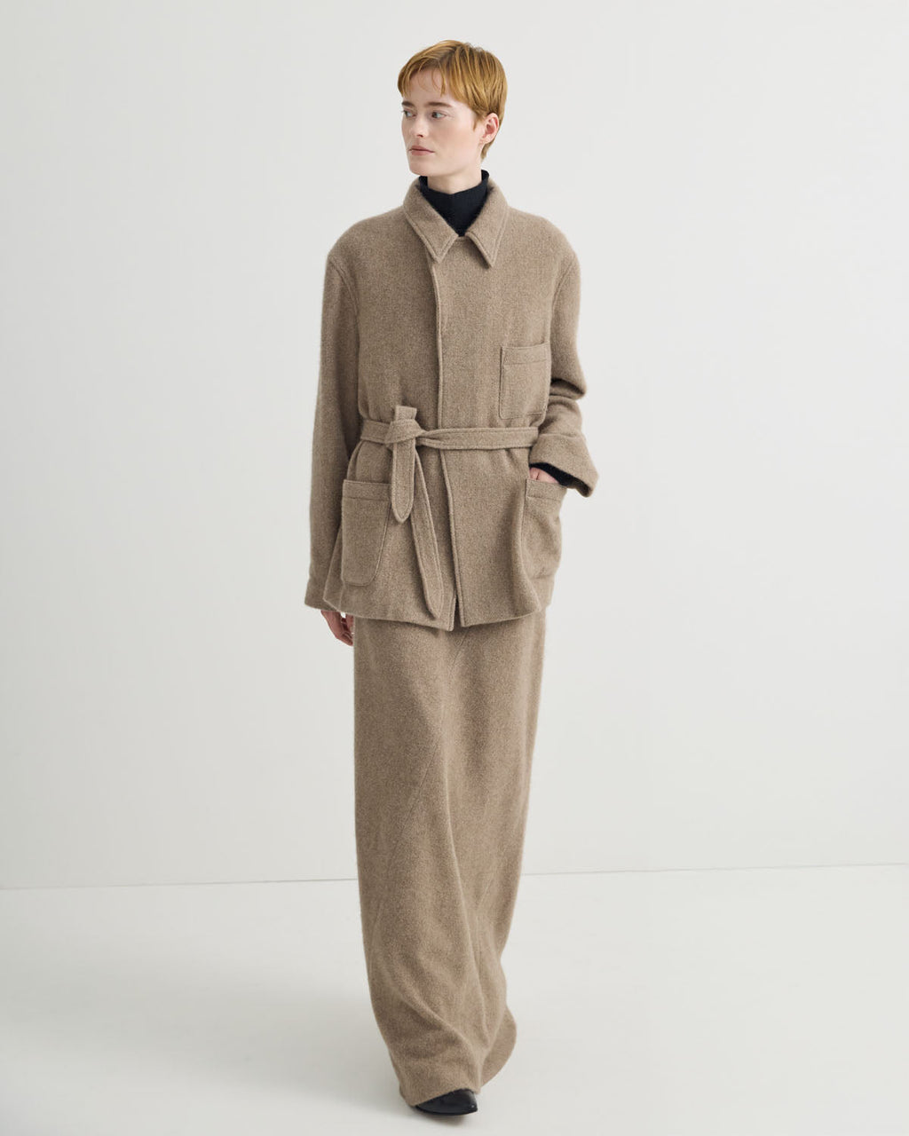 BELTED JACKET