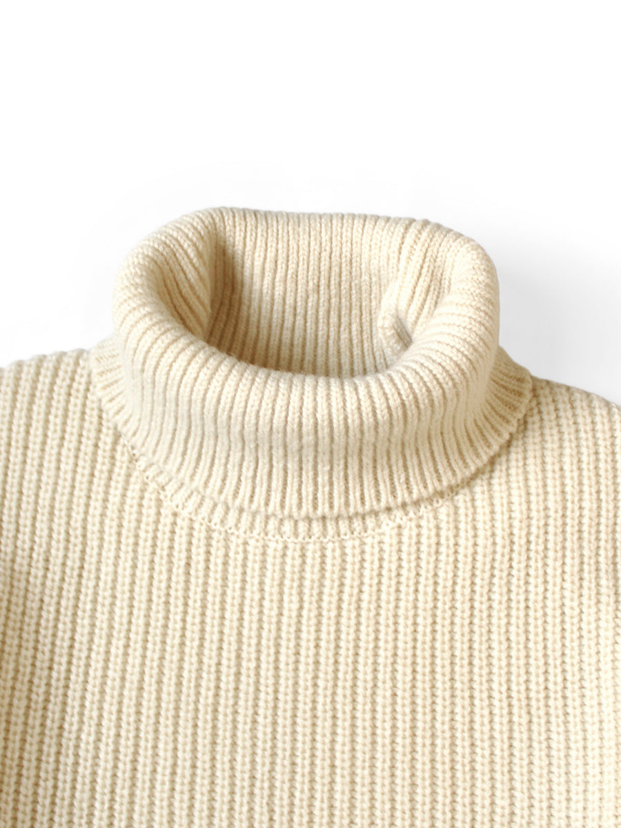 5G Wool Ribbed Bell Sleeve Sweater