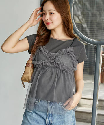 Tulle Bustier T-shirt Set Limited Edition