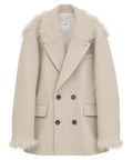 FAKE FUR DOCKING OVER COAT