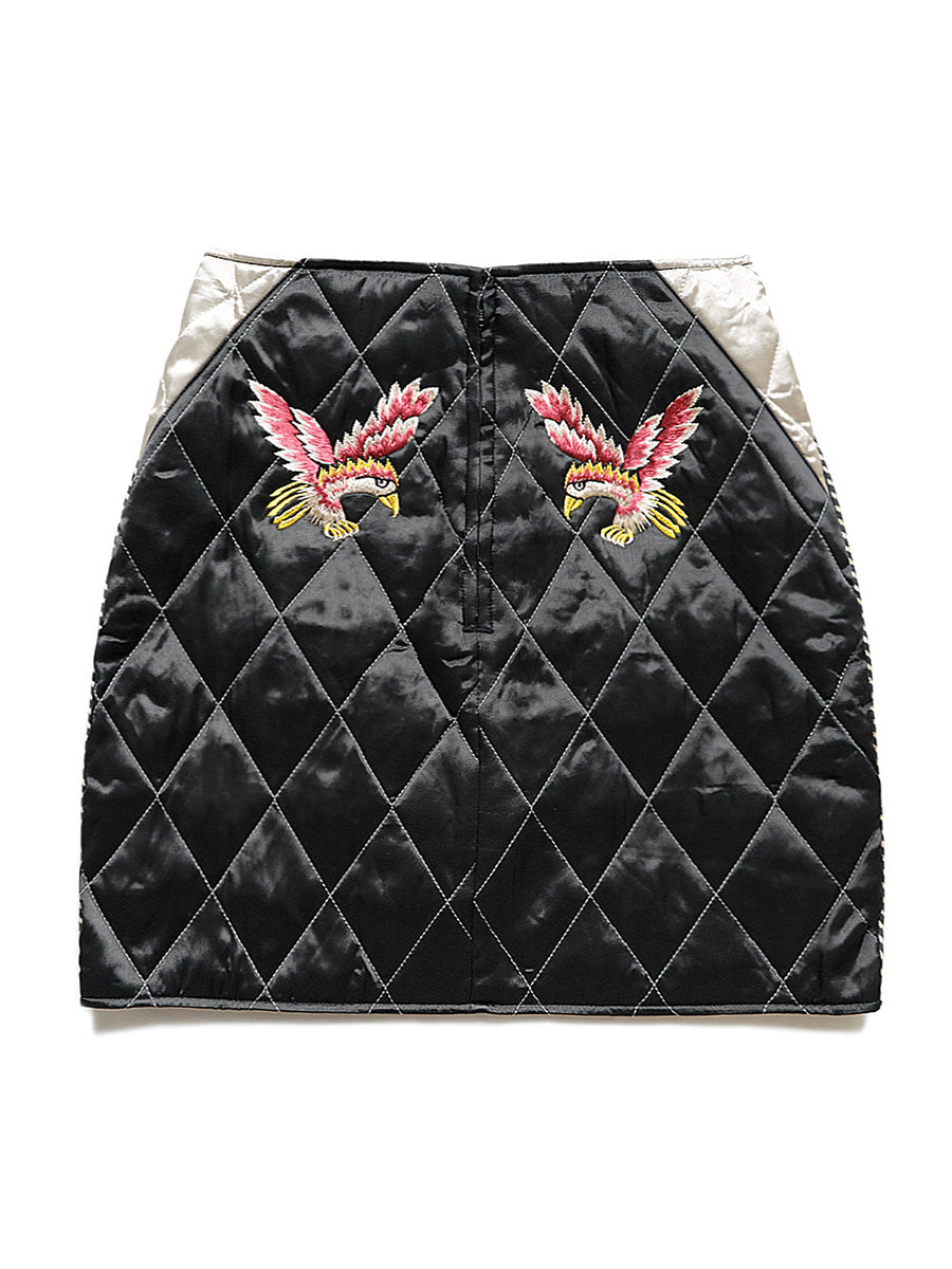 Rayon Satin Kilding Mini Skirt (JAPAN...)