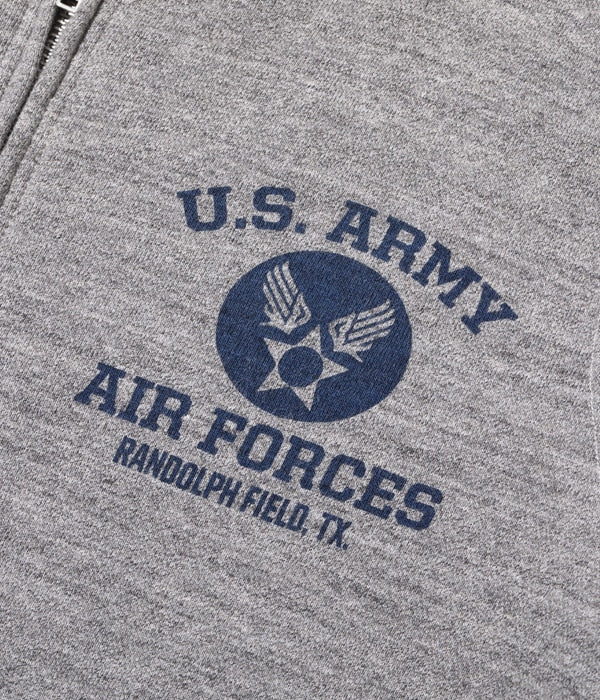 SET-IN ZIP SWEAT SHIRT ���U.S. ARMY AIR FORCES���