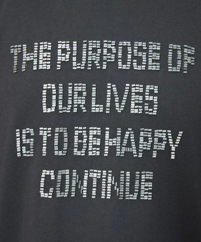 Box Logo Bead Embroidery Big Silhouette Long Sleeve T-Shirt Limited Edition
