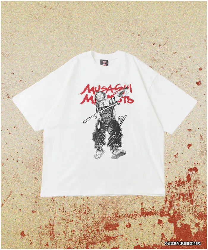 [Sale starts June 12, 12:00] Baki 'Niten Ichi Ryu/Miyamoto Musashi' Print Crewneck T-Shirt