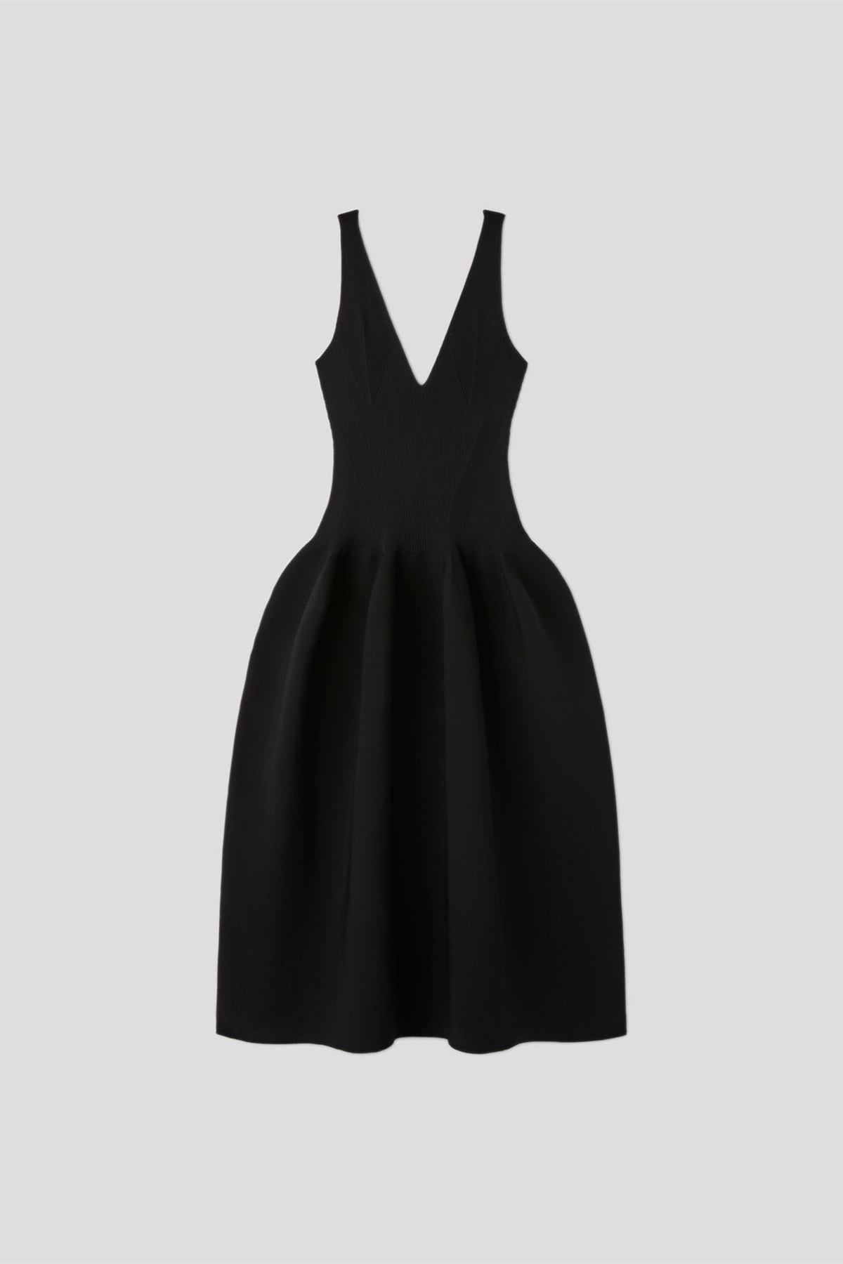 POTTERY V-NECK SLEEVELESS DRESS