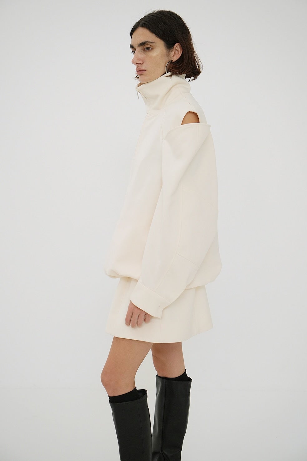 2WAY OFF SHOULDER MODE JERSEY TOPS