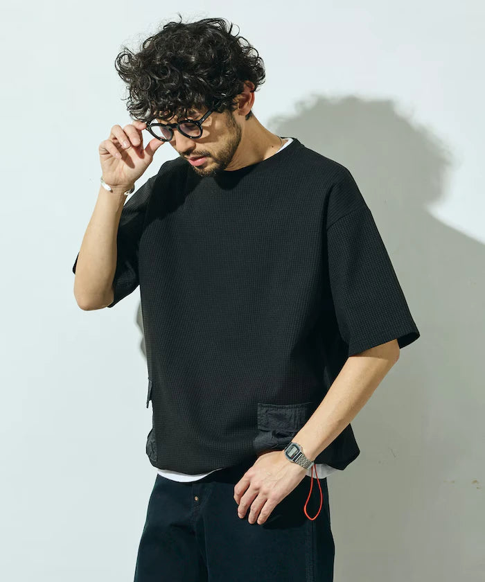 Side Pocket Spindle Tech Thermal Short Sleeve T-Shirt / Big Silhouette