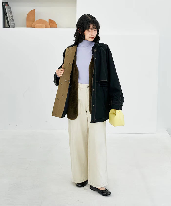Multiway Boa Vest Coat