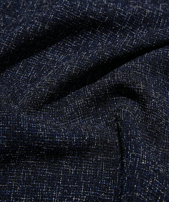 Dry Touch Summer Tweed Short Sleeve Crew Neck