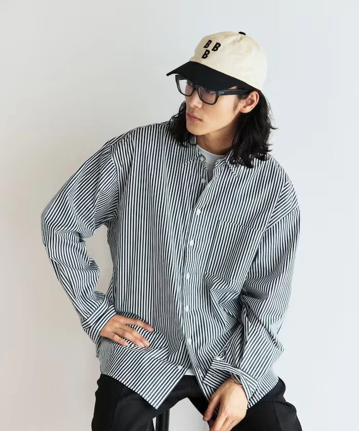 <New Color Added> Relaxed Fit Broad Shirt / Regular Collar / Long Sleeve