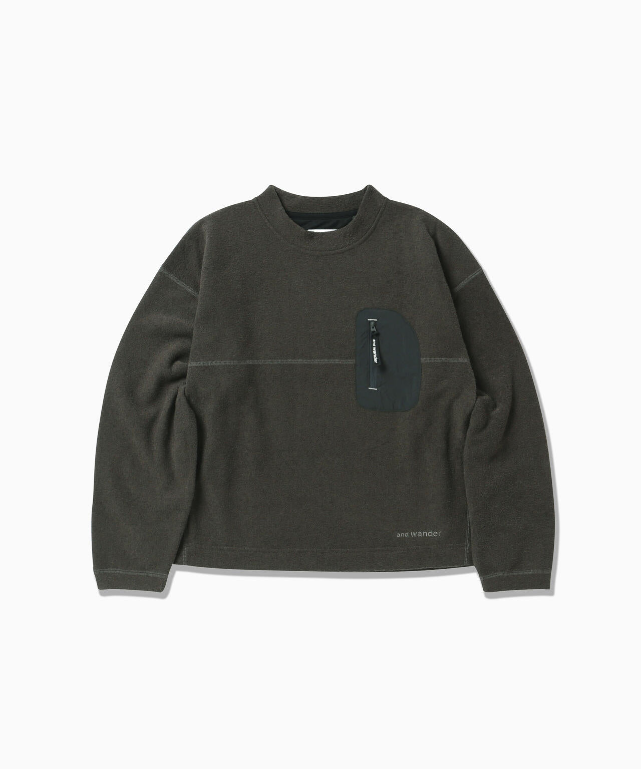 PE warm pile crew neck