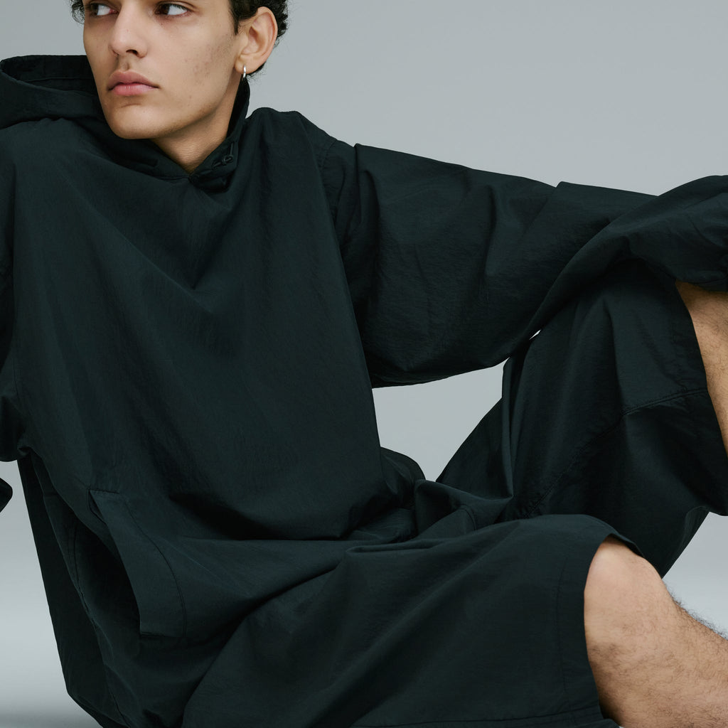 Cotton Nylon Weather Cloth Pullover Parka