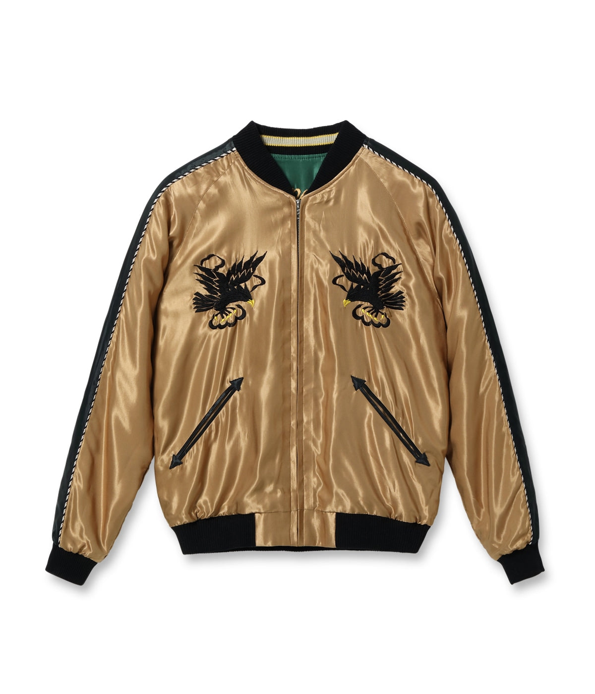 Mid 1950s Style Acetate Souvenir Jacket “DRAGON & TIGER” × “EAGLE”