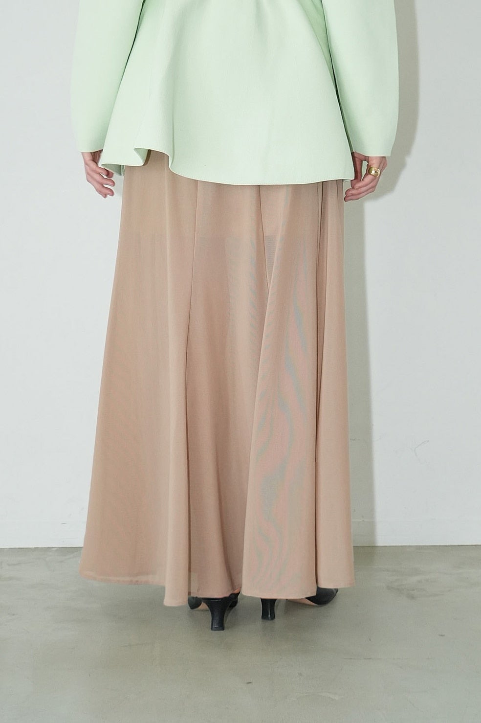 SHEER FLARE MERMAID SKIRT
