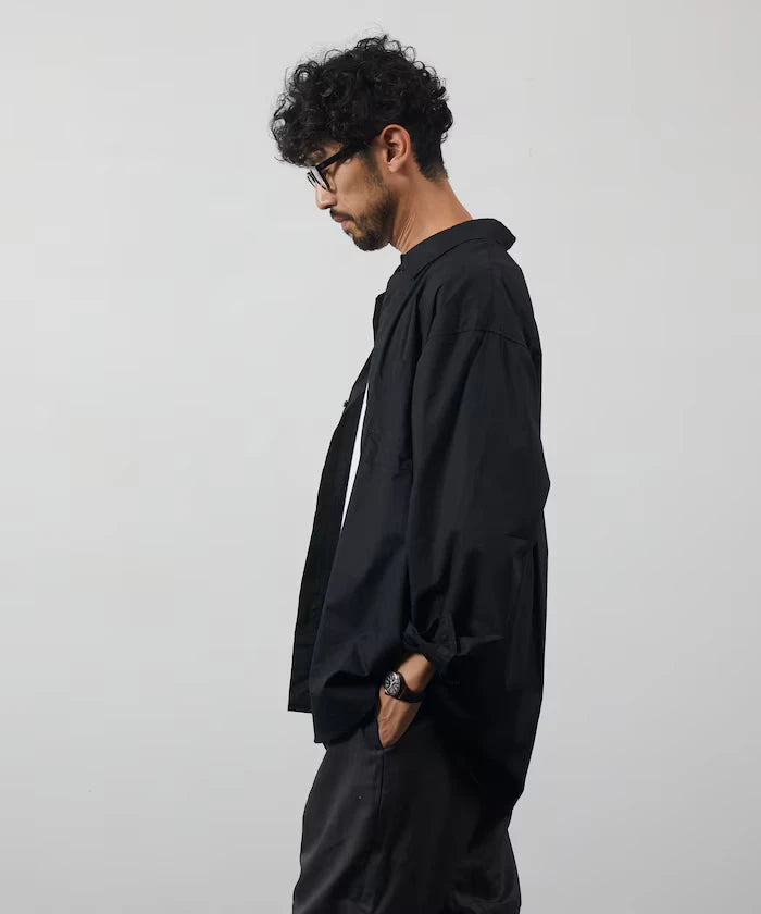 <New Color Added> Relaxed Fit Broad Shirt / Regular Collar / Long Sleeve
