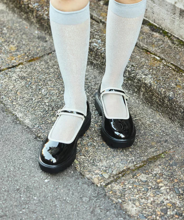 Sunny Rain Compatible Chunky Mary Jane Sneakers