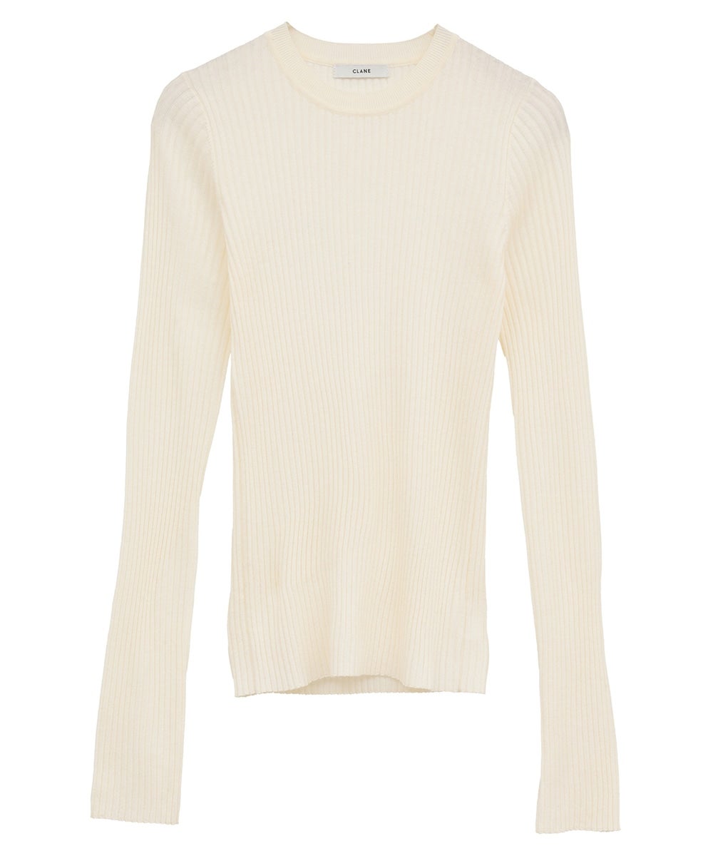SHEER RIB KNIT TOPS
