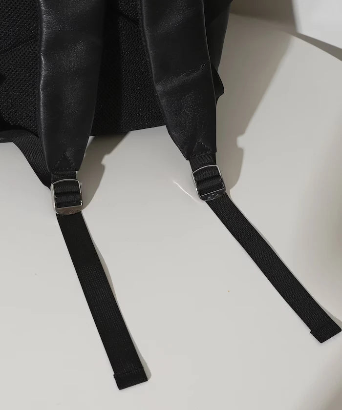 Leather Backpack L / Leather Backpack / Cowhide / Water-repellent Leather / with PC Sleeve