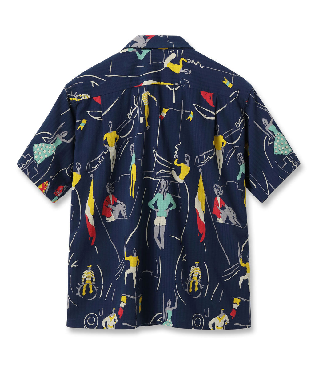 DOBBY COTTON OPEN SHIRT “SEA CRUISE”