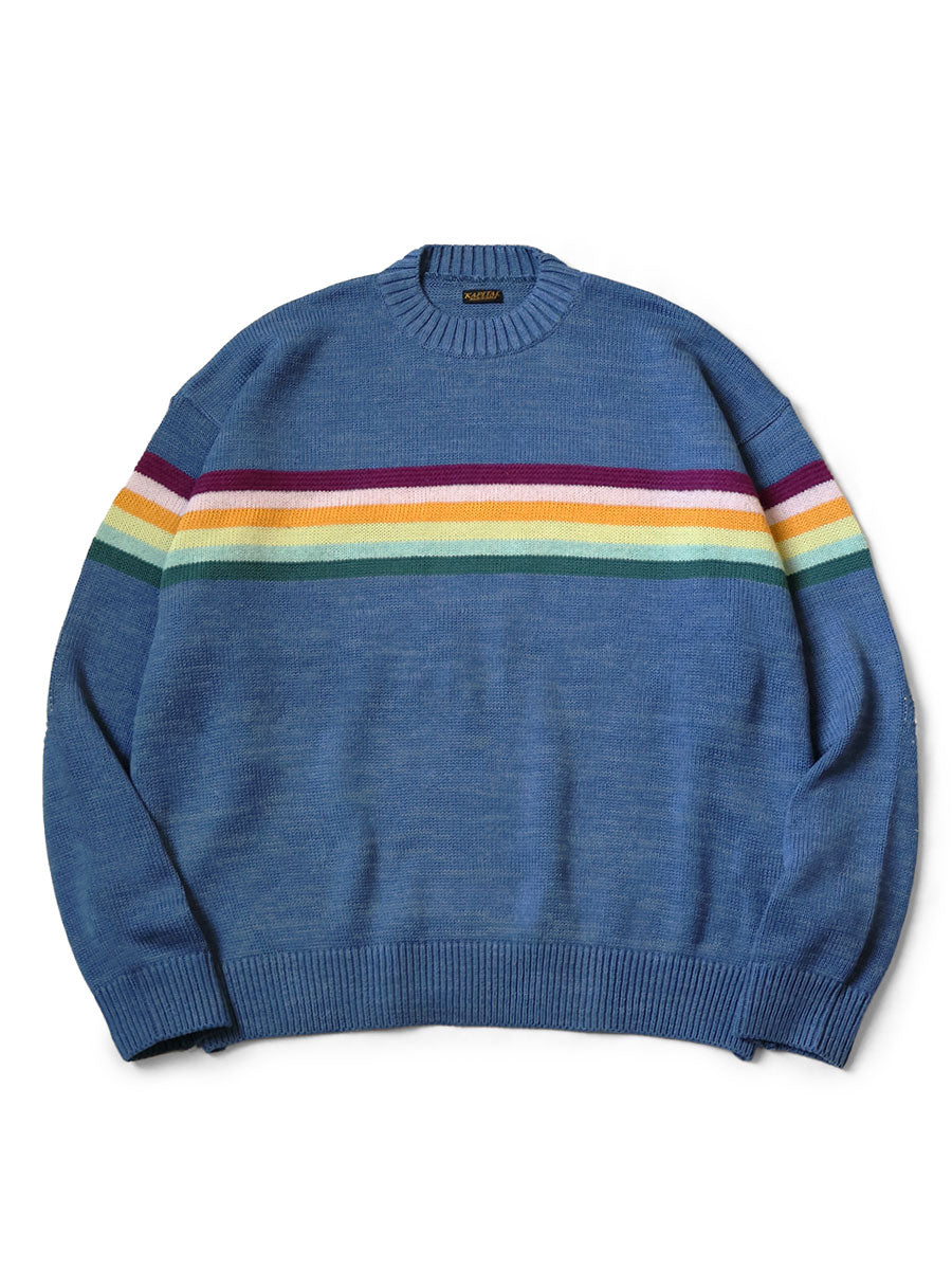 5G Cotton Knit MOONBOW & PECKISH RAINBOWY Crew...
