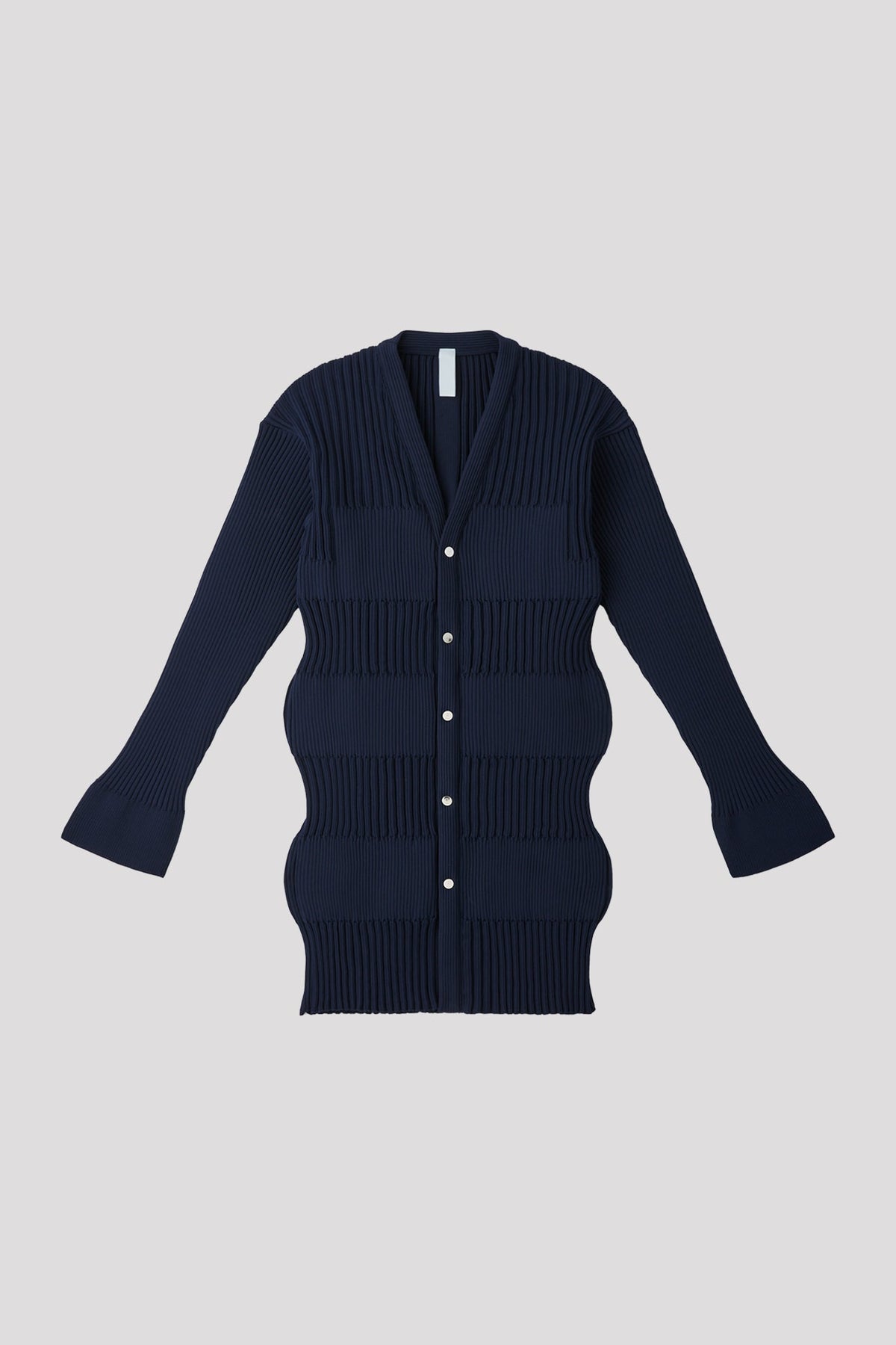 FLUTED LONG CARDIGAN