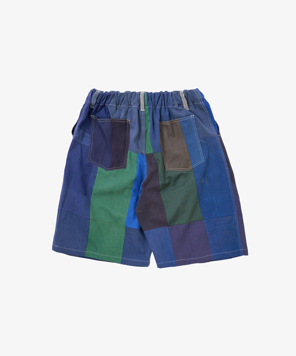 circular shorts bleu de travail six