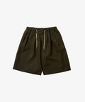 circular short pants linen deep forest