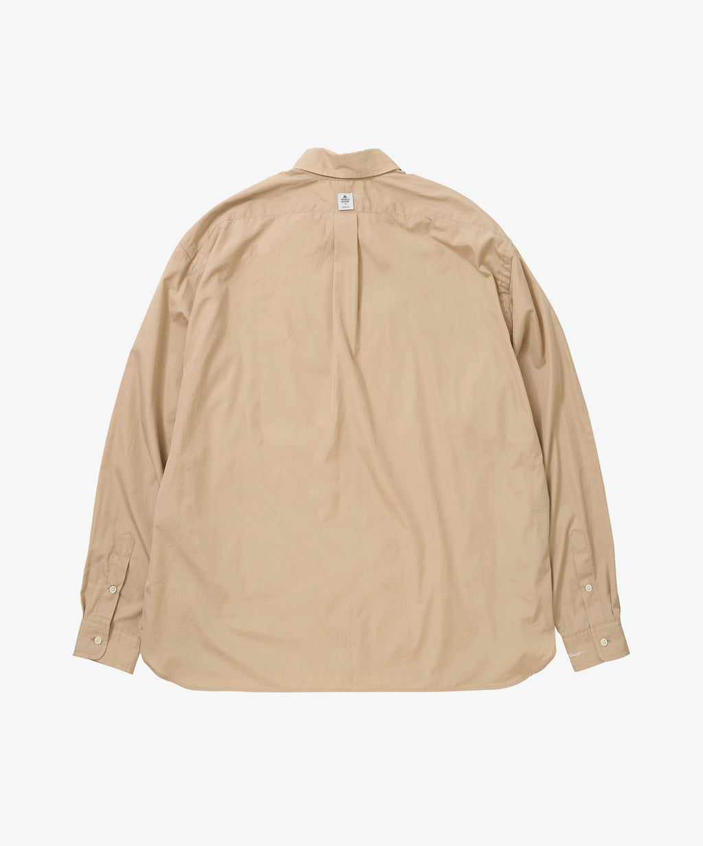 wide shirt with pocket thomas mason beige